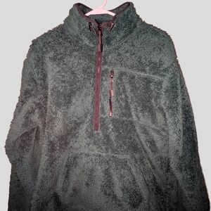 Cozy Green Fleece Pullover